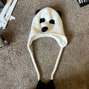 Adorable winter panda hat